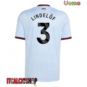Aston Villa Victor Lindelof #3 Terza Maglia 2026-27 Manica Corta
